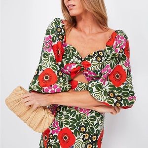 RHODE Linen Aura Blossom Noa Dress